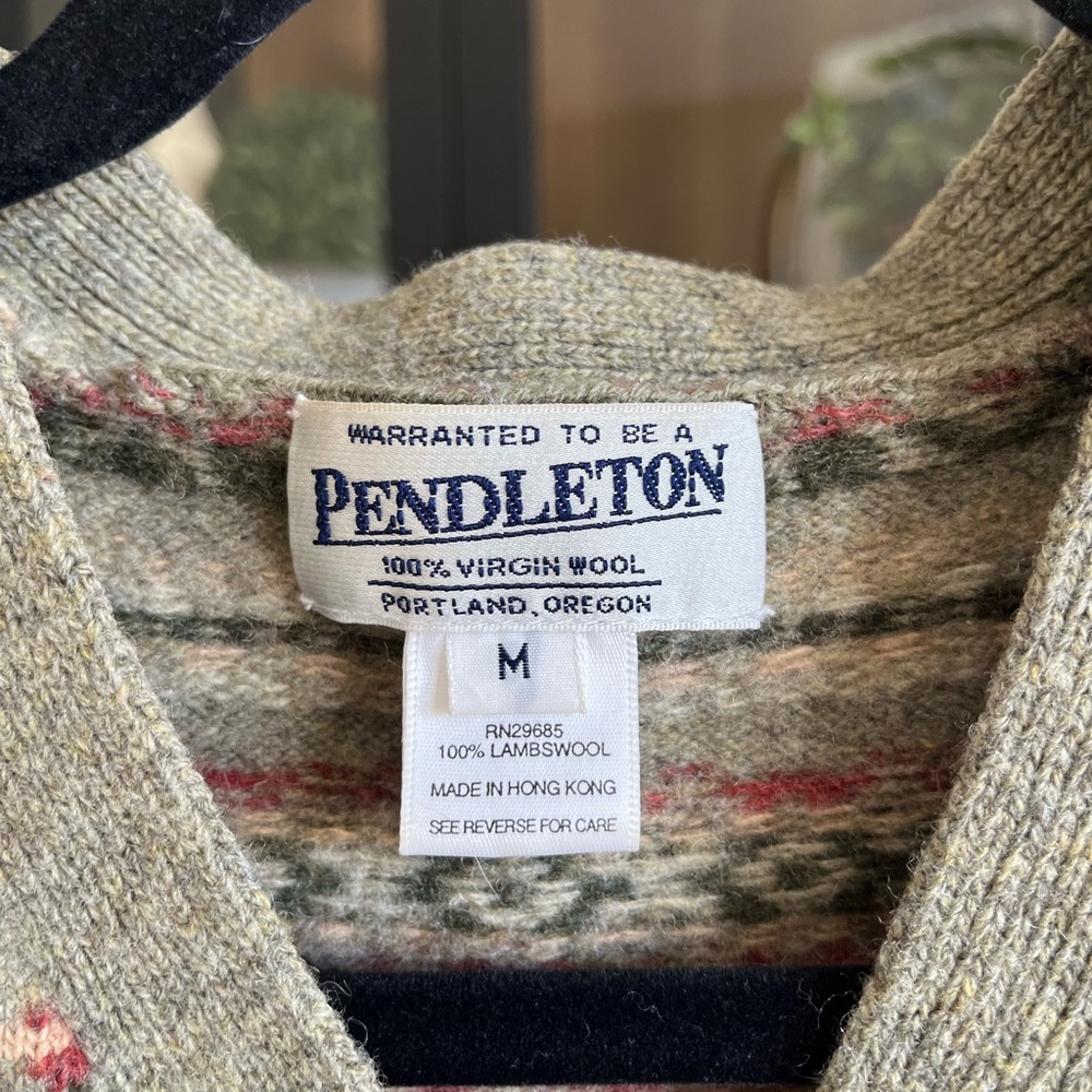 Pendleton Multicolor fair isle Patterned Cardigan - image 2